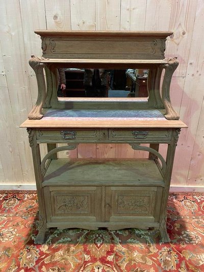 Low Art Nouveau oak sideboard