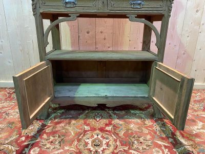 Low Art Nouveau oak sideboard