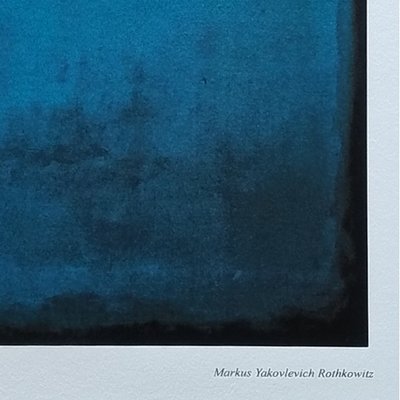 1980s Gorgeous Mark Rothko Limited Edition Lithograph