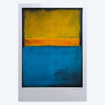 1980s Gorgeous Mark Rothko Limited Edition Lithograph