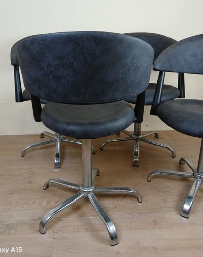 Set Of Four Vintage Armchairs Circa 1980