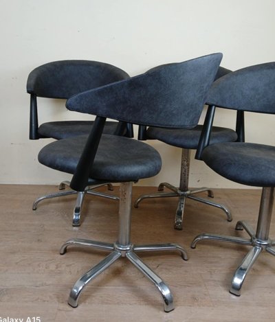 Set Of Four Vintage Armchairs Circa 1980