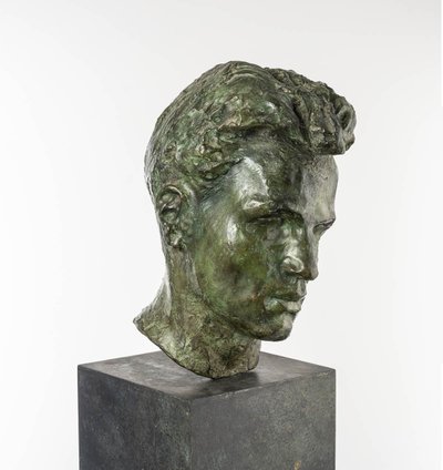 Bronze bust of a young man - ECCE HOMO