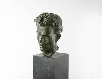 Bronze bust of a young man - ECCE HOMO