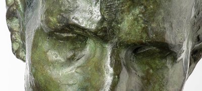 Bronze bust of a young man - ECCE HOMO