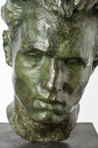 Bronze bust of a young man - ECCE HOMO