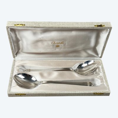 CHRISTOFLE pearl salad servers