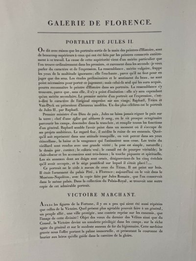 Jules II ,Raphael, Pierre gravée antique Victoire,  Gravure à l’eau forte 