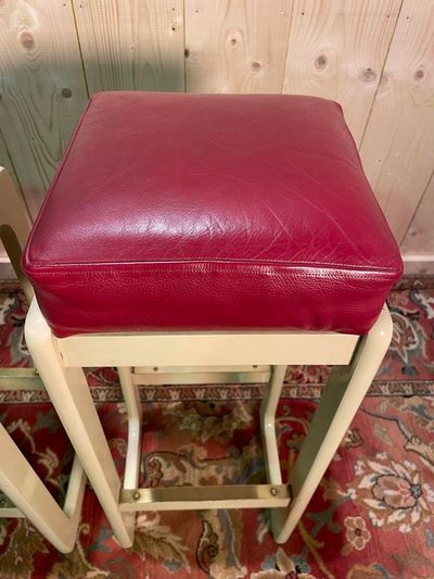 Set of 3 bar stools 1970