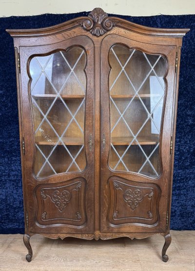 Lxv Style Oak Bookcase Circa 1950