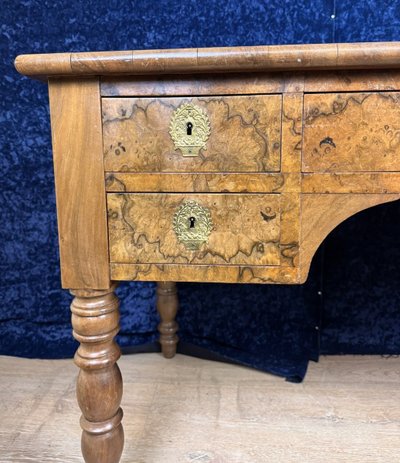 Louis Philippe Period Burr Walnut Desk Circa 1830