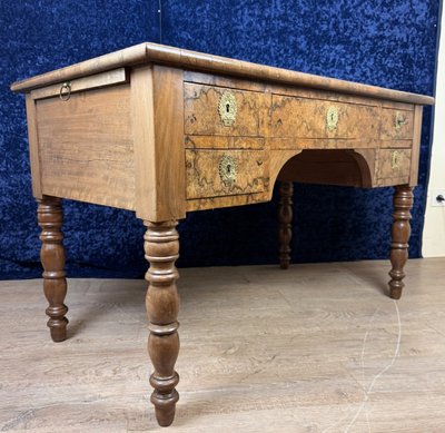 Louis Philippe Period Burr Walnut Desk Circa 1830