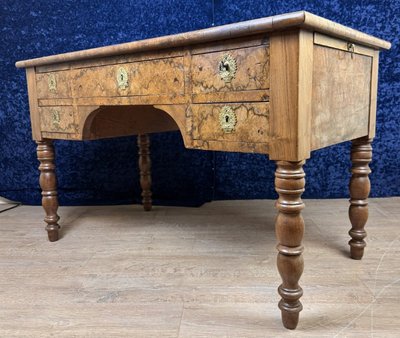 Louis Philippe Period Burr Walnut Desk Circa 1830