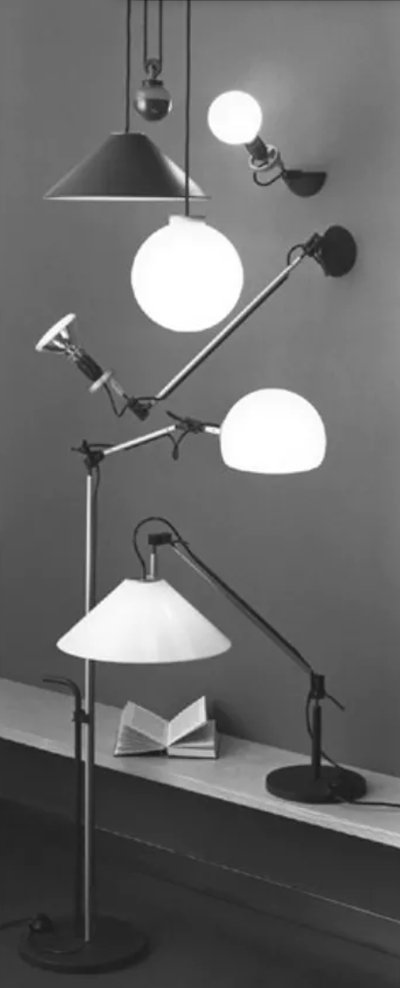 Aggregato suspension lamp by Enzo Mari for Artemide, Italy 1970s