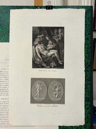 Descent from the Cross,Cigoli, Hercules chained and tamed by Love, etching