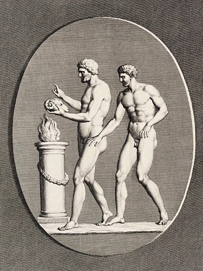 Giuseppe e la moglie di Putifarre, Bronzino, Sacrificio a Mercurio, acquaforte