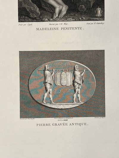 Madeleine Pénitente Louis Cigoli, Saliens carrying the sacred shields, Engraving