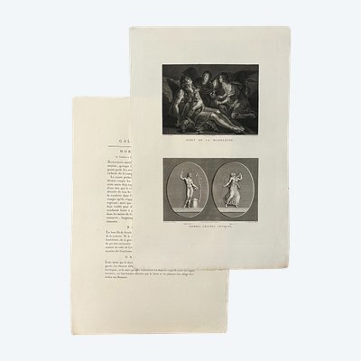 Death of the Magdalene, Rustichino, Young Bacchus A Bacchante, Etching