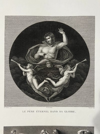 Le Père Éternel dans sa Gloire, Fra-Bartolomeo, Mort de Polytès, Gravure a l'eau forte