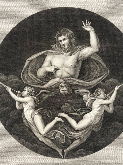 Le Père Éternel dans sa Gloire, Fra-Bartolomeo, Mort de Polytès, Gravure a l'eau forte