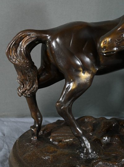 Bronze "Arabian Horses", after P-J. Mène - Early 20th century