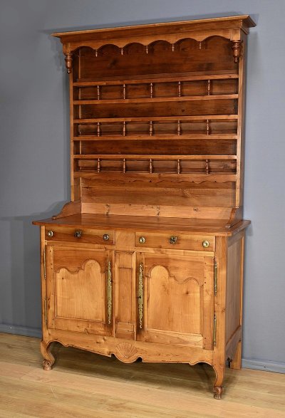 Buffet Vaisselier in Blond Cherry, Louis XV style - Mid-19th century