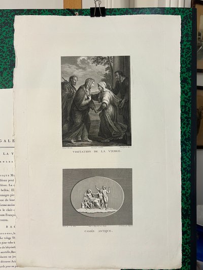 La visitation de la Vierge, Morandini, Bacchus et Ariane Canée, Etching