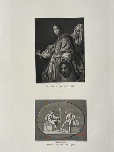 Triomphe de Judith, Alexandre Allori, Dispute de Dioméde et d'Ulysse, Etching