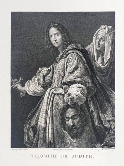 Triomphe de Judith, Alexandre Allori, Dispute de Dioméde et d'Ulysse, Etching