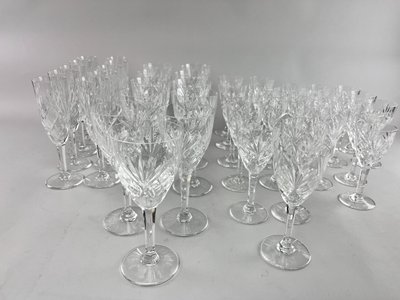 Series of CHANTILLY St Louis model glasses