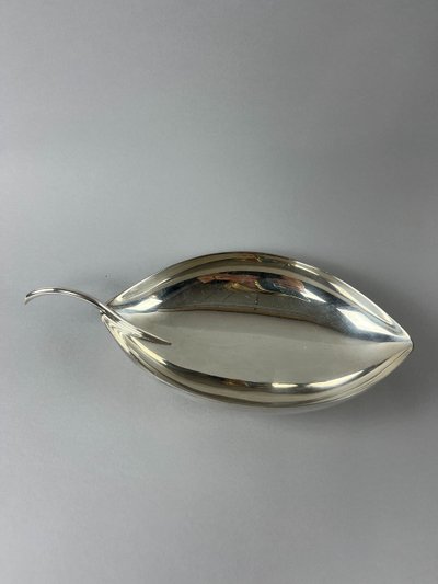 Lino Sabattini Christofle leaf bowl