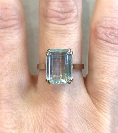 Aquamarine ring