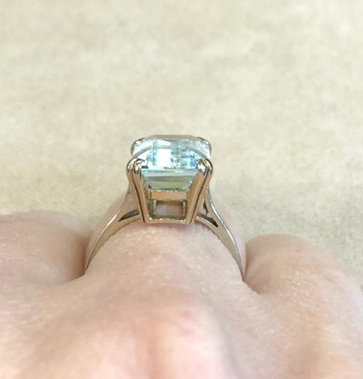 Aquamarine ring