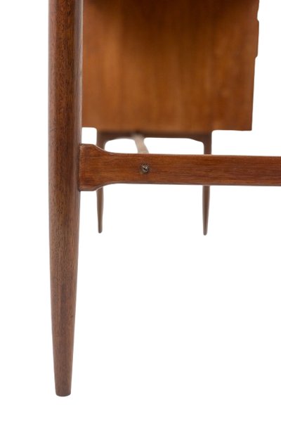 Free-form teak desk. 1950s. LS614859Q