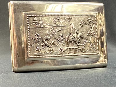 Etui à cigarettes en argent massif Extrême-Orient Chine Indochine Vietnam