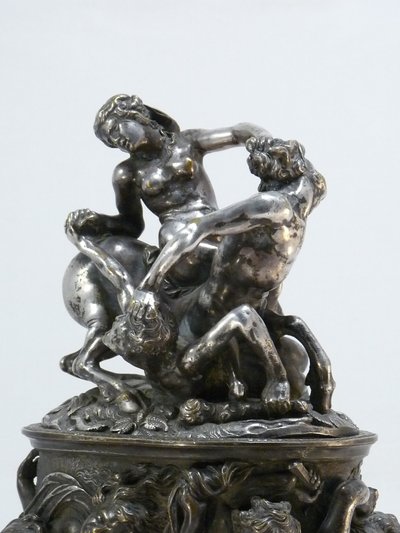 Covered Silver-plated Bronze Urn: The Abduction Of Hippodamia 