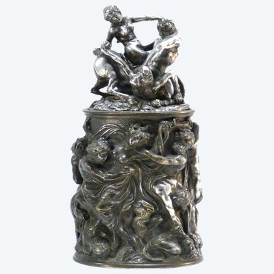 Covered Silver-plated Bronze Urn: The Abduction Of Hippodamia 