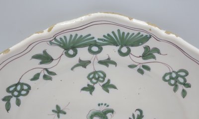 Moustiers plate, 18th century