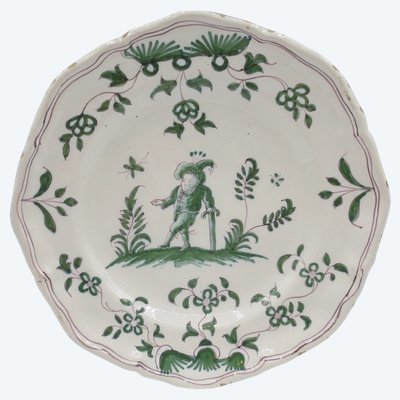 Moustiers plate, 18th century