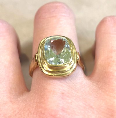 Aquamarine ring