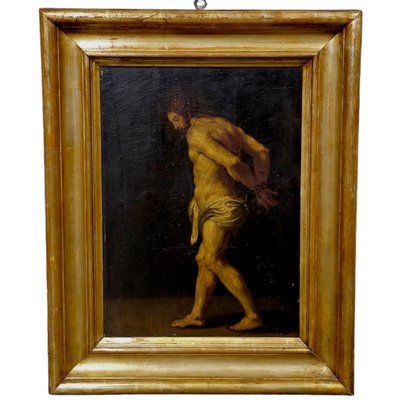 Antique painting on panel Follower of P. RUBENS (1577-1640), Christ