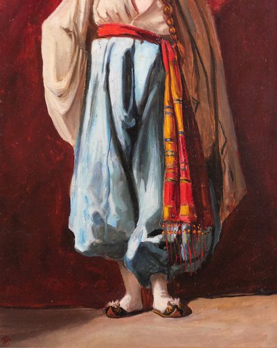 Emile TREMBLAY 1855-1935 Portrait of a Woman in Oriental Costume, painting, circa 1900 Oriental