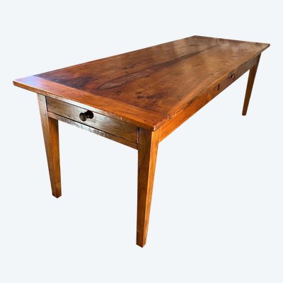 Large 19th century 2m40 walnut country table