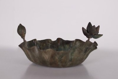 Pair of Lotus Ikebana bowls