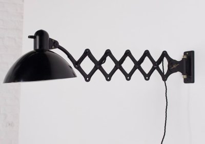 Kaiser Idell-style "scissors" workshop lamp