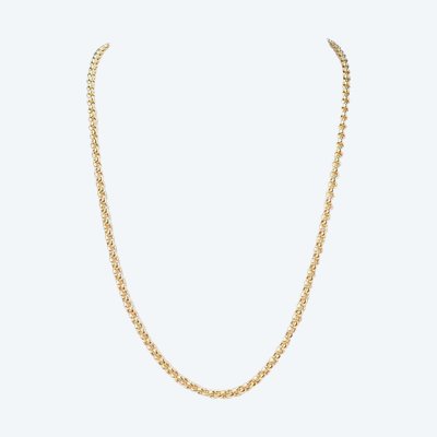 Jaseron mesh necklace in yellow gold