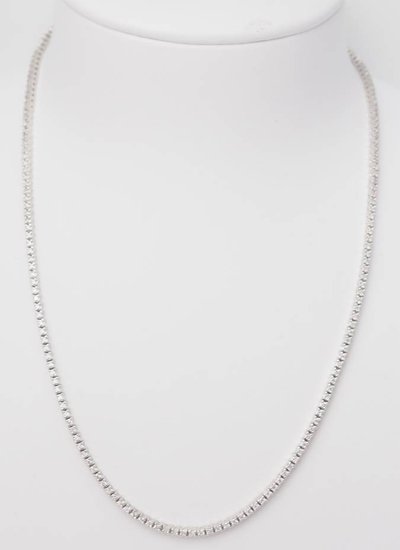 River necklace in white gold and diamonds 2.37cts