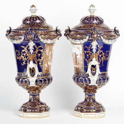 Pair Of Porcelain Vases