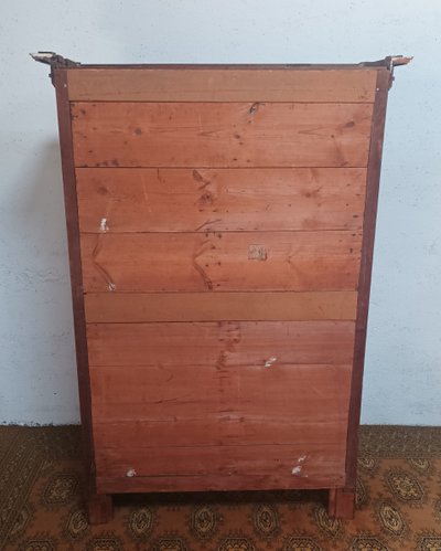 Empire style walnut bookcase