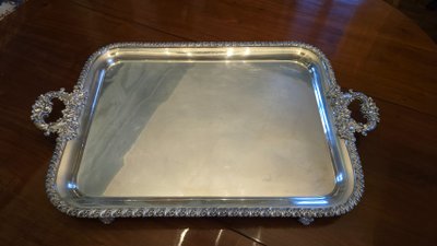 Large Metal Tray, 19th century